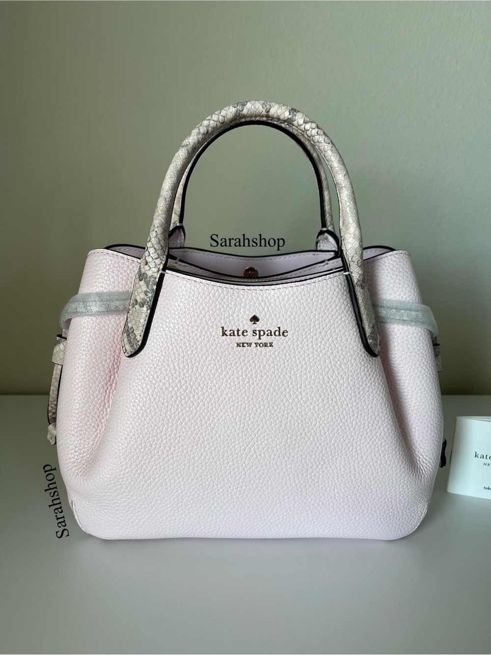 ♠️Kate Spade Dumpling Pebble and Snake Embossed Small Satchel Bag